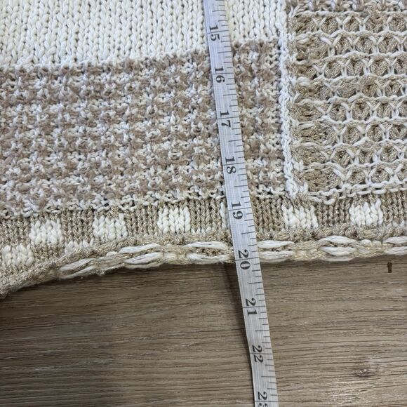 Anthropologie Tank Top Size XS Halter Tie Crochet Patchwork Metallic Chunky - Picture 7 of 9